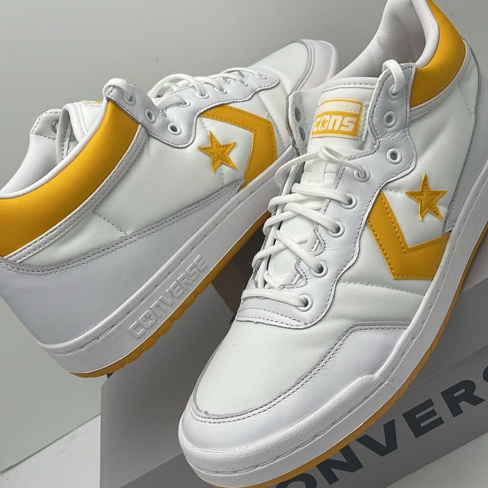 Converse Men’s Sneakers A08687C
FASTBREAK PRO MID WHITE/LIGHT YELLOW/WHITE - Picture 10 of 16